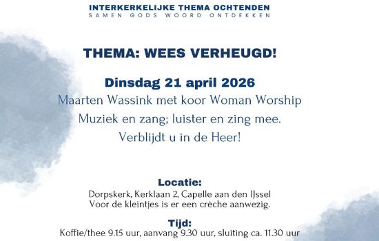 Interkerkelijke thema ochtend
