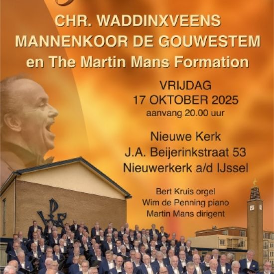 Najaarsconcent chr. Waddinxveens mannenkoor De Gouwestem