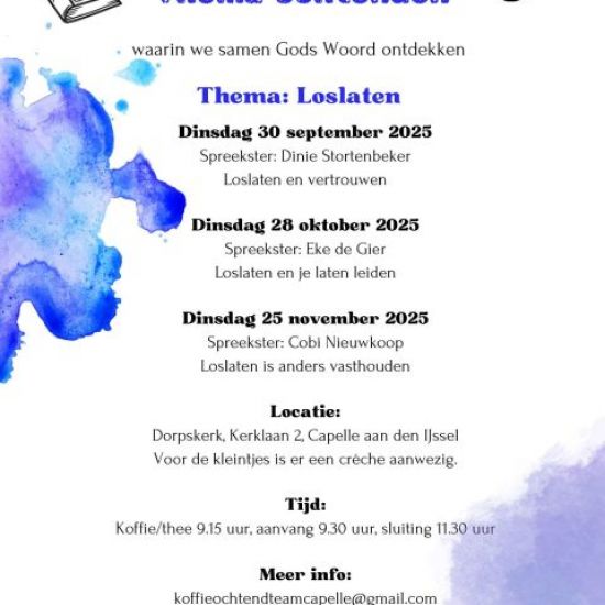 Themaochtend in Capelse Dorpskerk