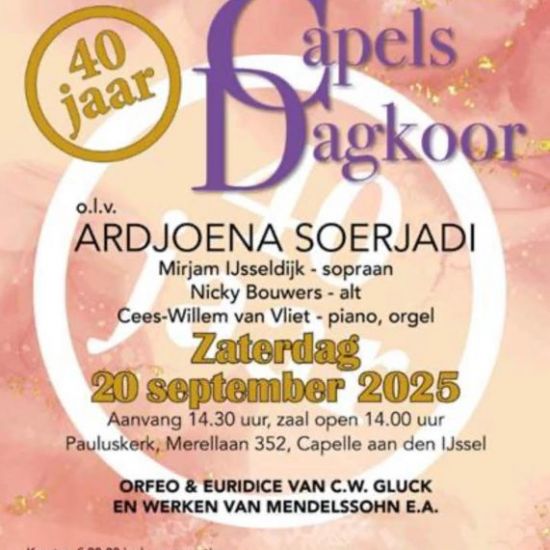 Jubileumconcert 40 jaar Capels Dagkoor 