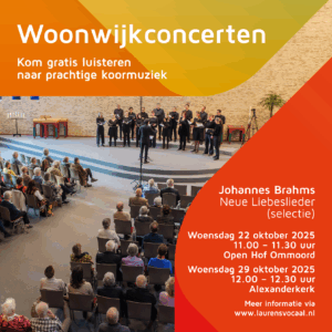 Laurens Vocaal Woonwijkconcert in Open Hof