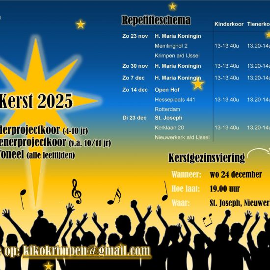 Kerstgezinsviering Sint Joseph