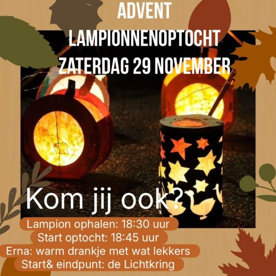 Advent lampionnenoptocht