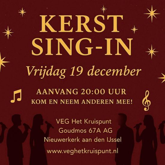 Kerst sing-in VEG Het Kruispunt