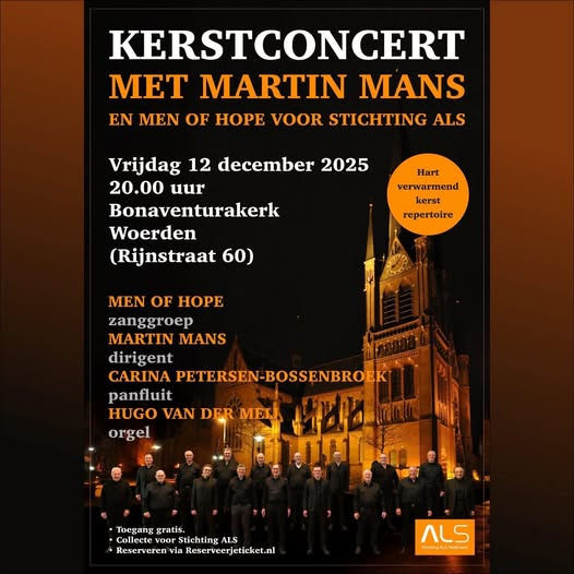 Kerstconcert Martin Mans en Men of hope