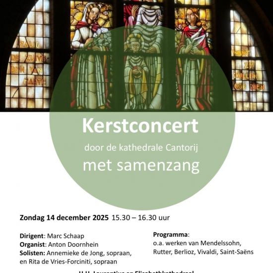 Kerstconcert kathedrale cantorij