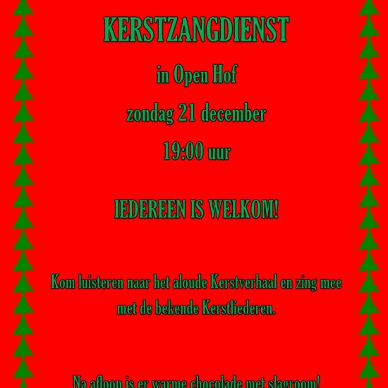 Kerstzangdienst