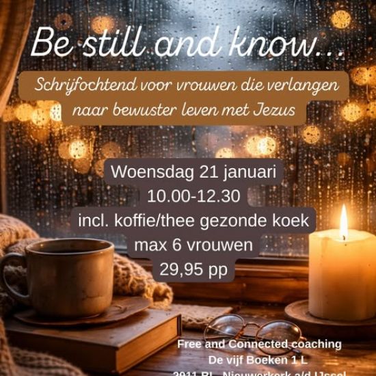 Schrijfochtend voor vrouwen die verlangen naar meer bewust leven met Jezus