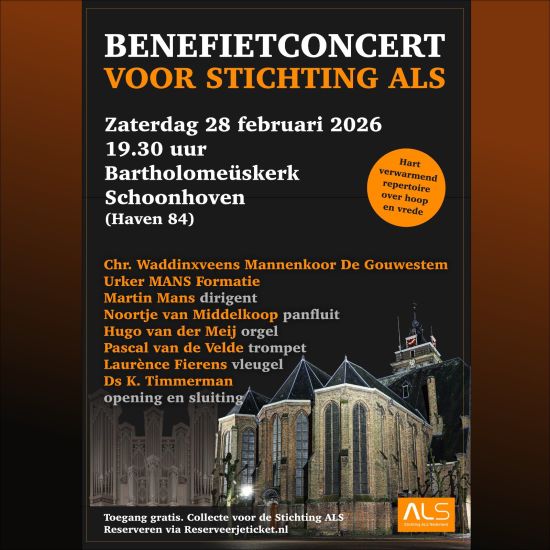 Benefietconcert voor stichting ALS