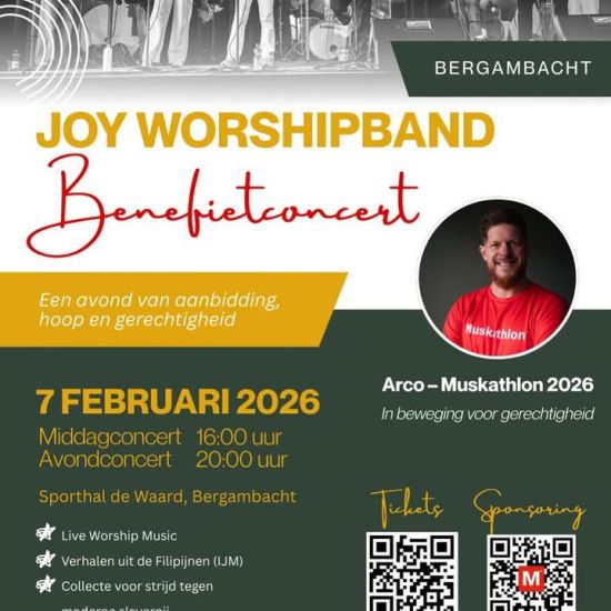 Benefietconcerten voor International Justice Mission