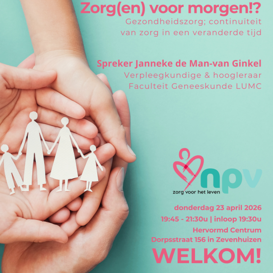 NPV thema-avond ‘Zorg(en) voor morgen!?