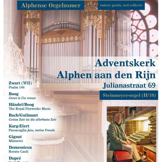 Orgelconcert Willem Harold Boog