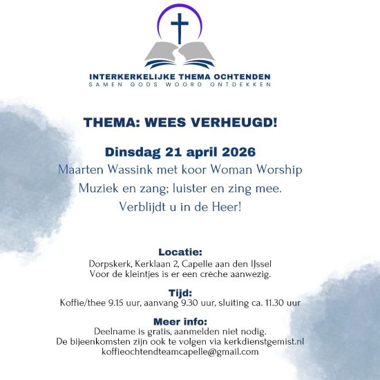 Interkerkelijke thema ochtend