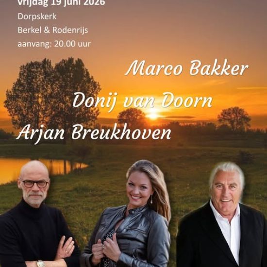 Marco Bakker, Donij van Doorn en Arjan Breukhoven in concert