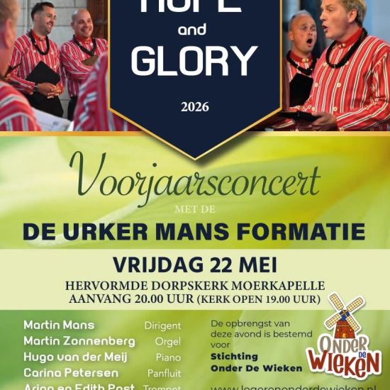 Voorjaarsconcert de urker mans formatie
