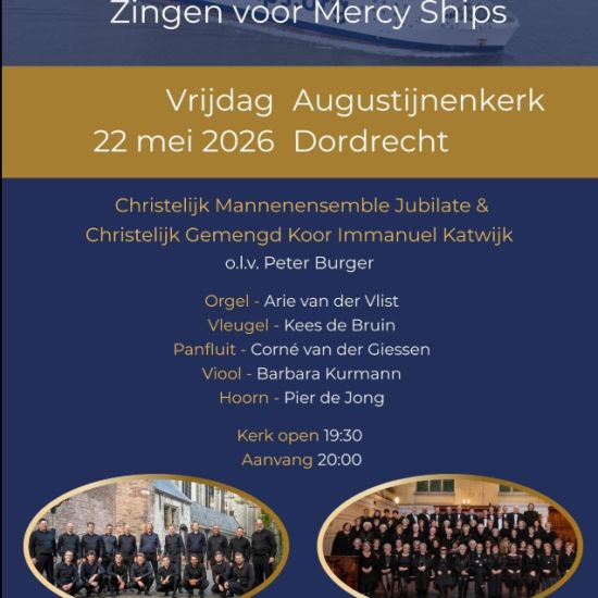 Zangavond voor Mercy Ships