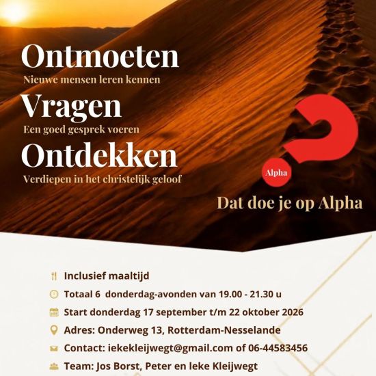 Alpha-cursus in Nesselande