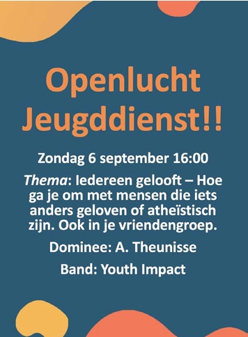 GAAT NIET Door #Jeugddienst Dorpskerk Zevenhuizen
