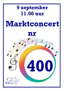 400e Marktconcert Open Hof met Codarts Koperensemble, Willem Blonk en Isabelle Roelofs.