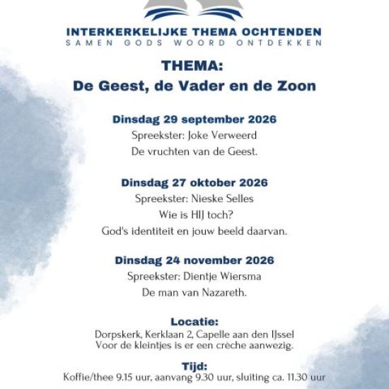 Themaochtenden De Geest, de Vader en de Zoon