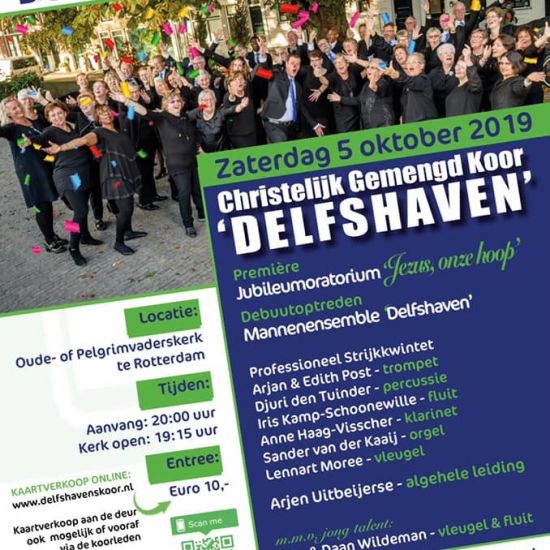 Jubileumconcert Christelijk Gemengd Koor (CGK) Delfshaven