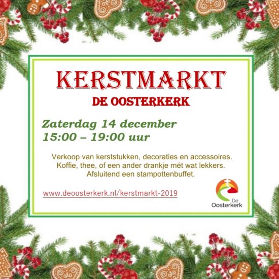 De Oosterkerk kerstmarkt 2019