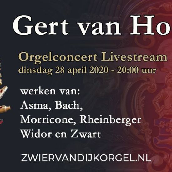 Gert van Hoef verzorgt liveconcert vanuit de Grote Kerk Genemuiden