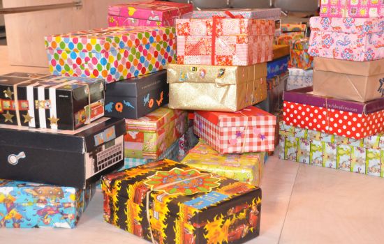 Vul een schoenendoos, geef een schat!