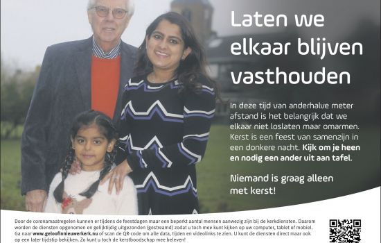 Nieuwerkerkse vieringen 'laten we elkaar vasthouden!'