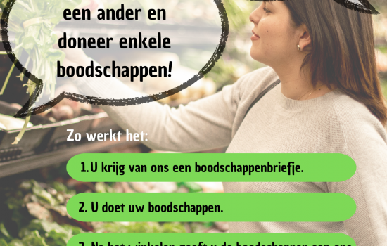 Jongeren organiseren boodschappenactie voor de Boodschappenkast en de Voedselbank