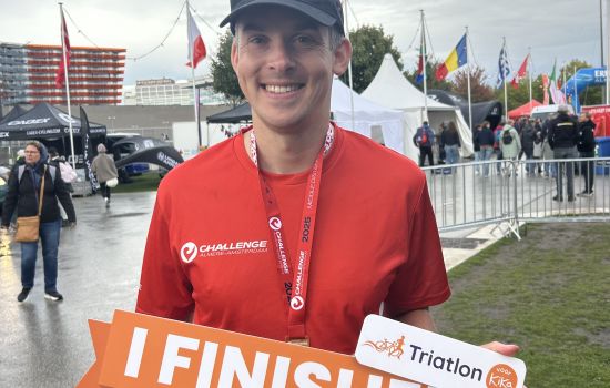 Martin Schaaphok loopt halve triatlon uit