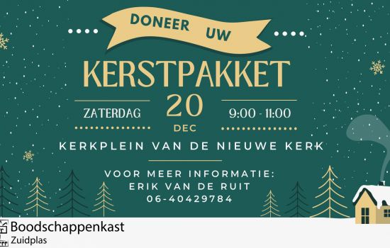 Doneer uw kerstpakket aan de Boodschappenkast!