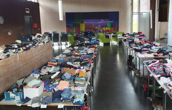 Kinderkleding beurs brengt 600,- euro op