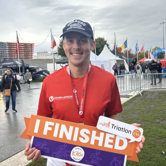 Martin Schaaphok loopt halve triatlon uit