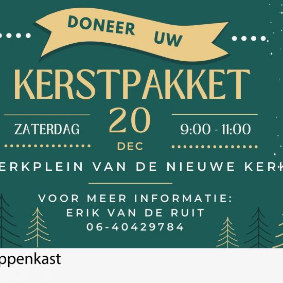 Doneer uw kerstpakket aan de Boodschappenkast!